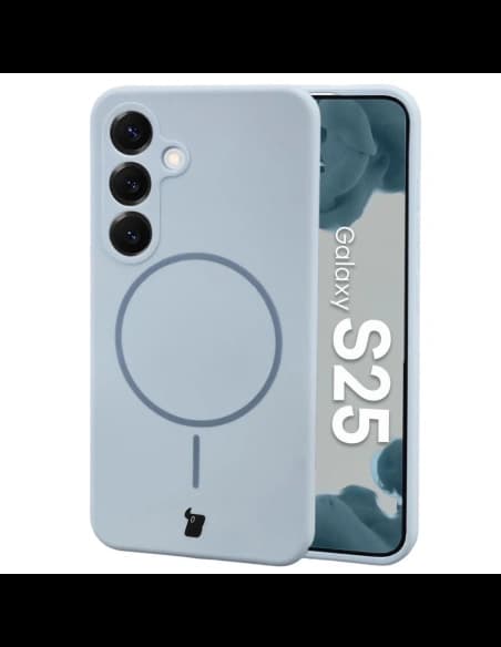 Bizon Soft Case Magnetic Samsung Galaxy S25 modrý