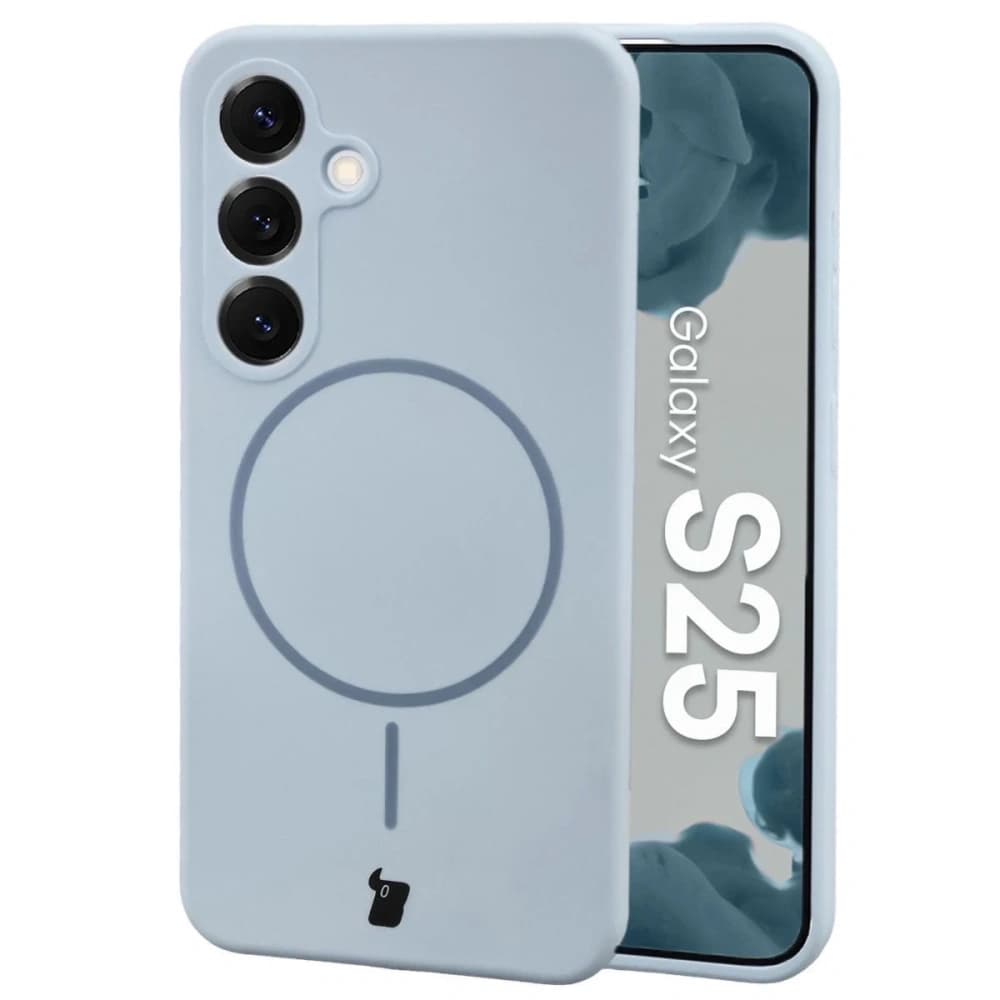 Bizon Soft Case Magnetic Samsung Galaxy S25 modrý