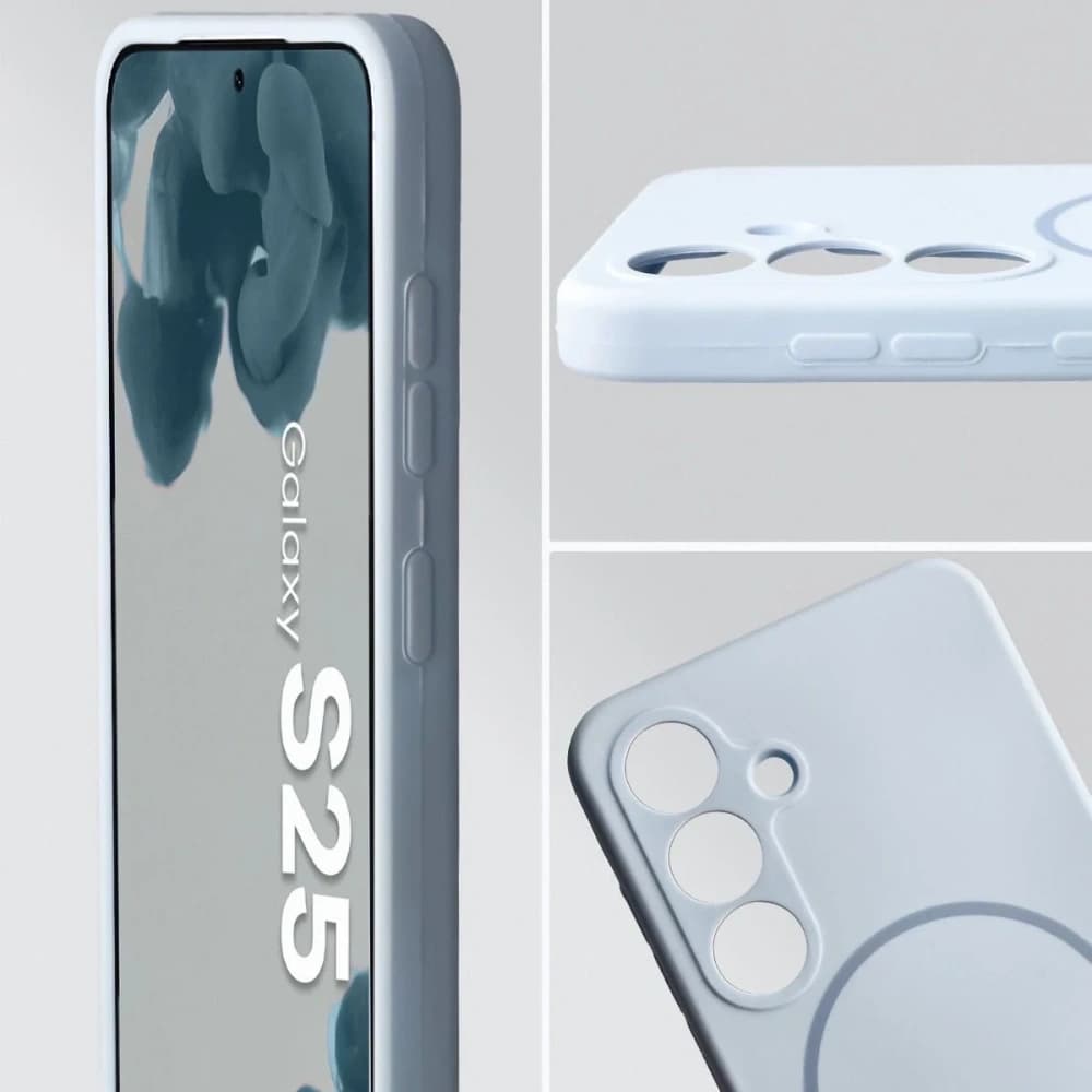 Bizon Soft Case Magnetic Samsung Galaxy S25 modrý - 6