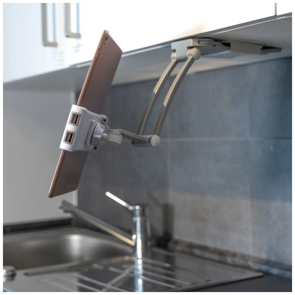 4smarts ErgoFix H7 Konyhai Tartó Táblagépekhez és Okostelefonokhoz Ezüst - 8