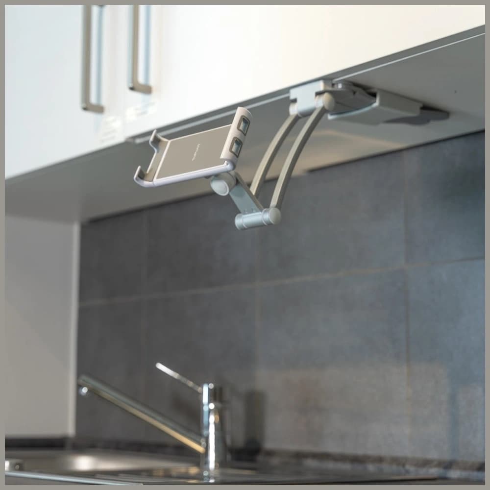 4smarts ErgoFix H7 Konyhai Tartó Táblagépekhez és Okostelefonokhoz Ezüst - 11