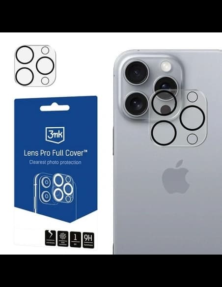 3MK Lencse Pro Teljes Fedél Apple iPhone 16 Pro / 16 Pro Max