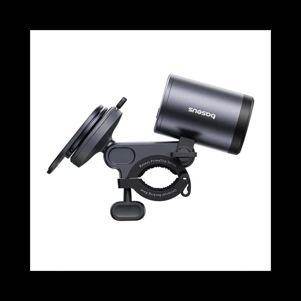 Baseus PrimeTrip 2-in-1 Fahrradhalterung für Handy + 600lm USB-C Taschenlampe (schwarz) - 3