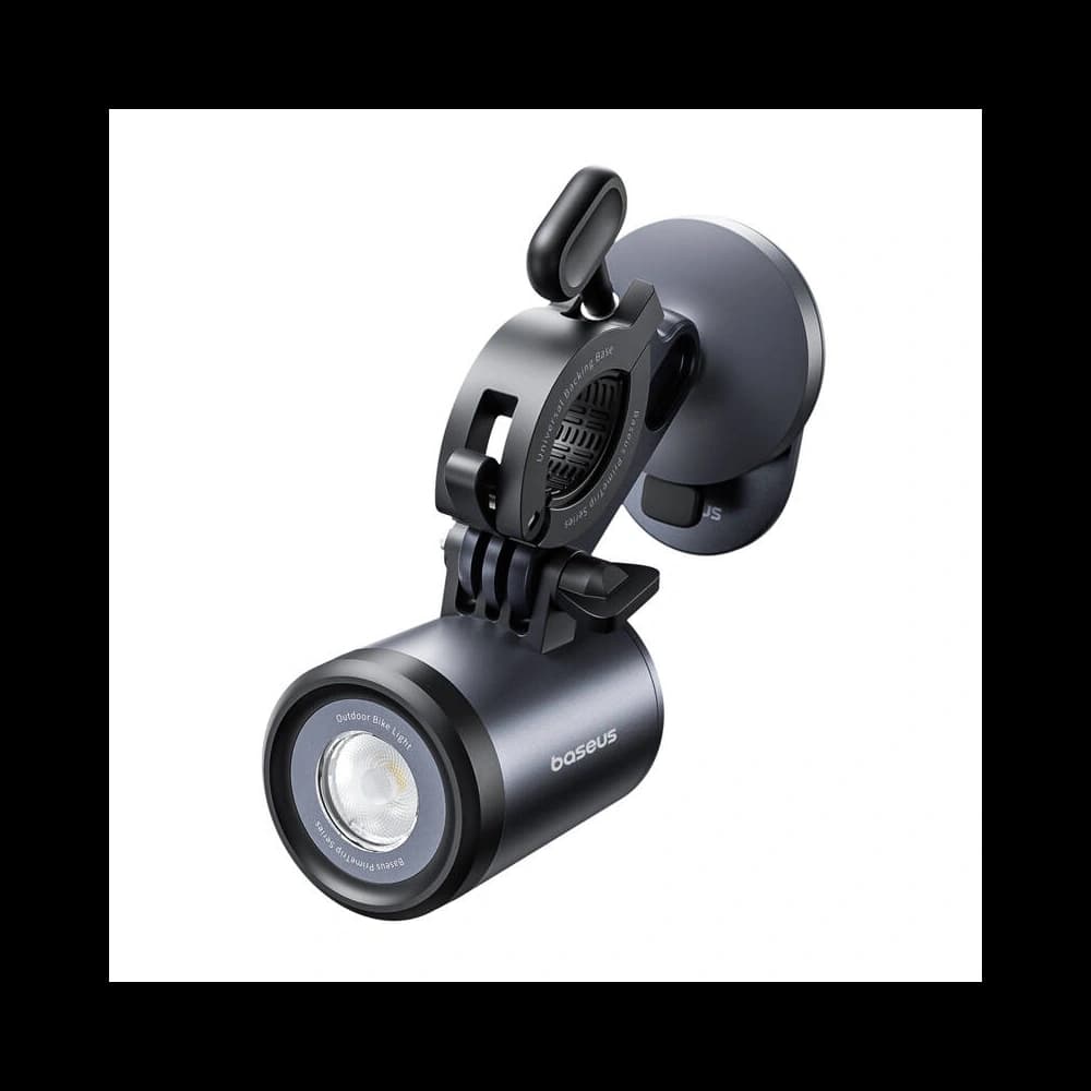 Baseus PrimeTrip 2-in-1 Fahrradhalterung für Handy + 600lm USB-C Taschenlampe (schwarz) - 5