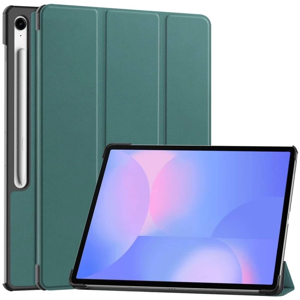 Caz Bizon Tab Croc Samsung Galaxy Tab S10 FE+ Plus verde închis