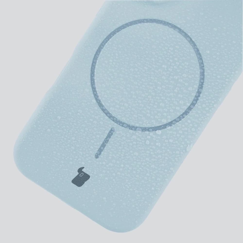 Husa moale Bizon cu magnet pentru Apple iPhone 14 Pro Max, albastră - 7