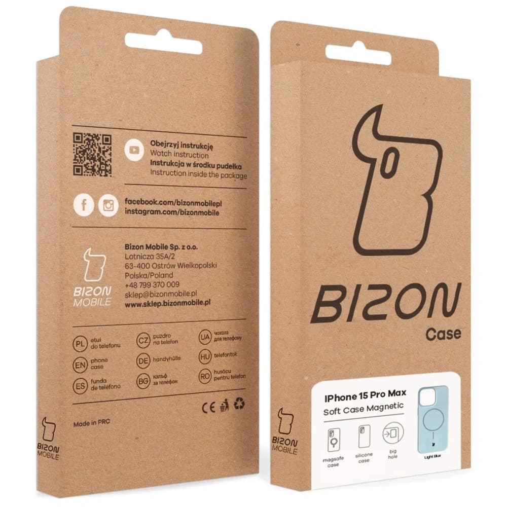 Bizon Soft Case Magnetic Apple iPhone 15 Pro Max kék - 9