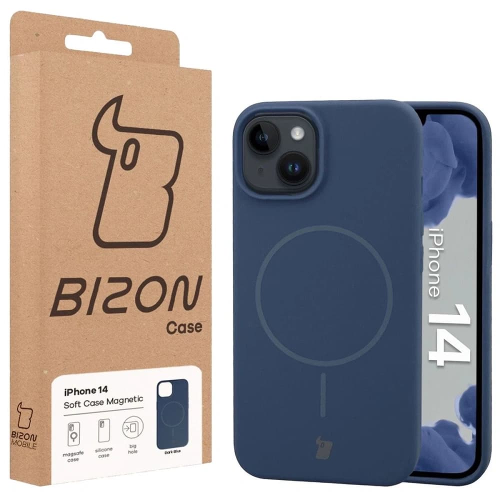 Bizon Soft Case Magnetic Apple iPhone 14 marineblau - 8