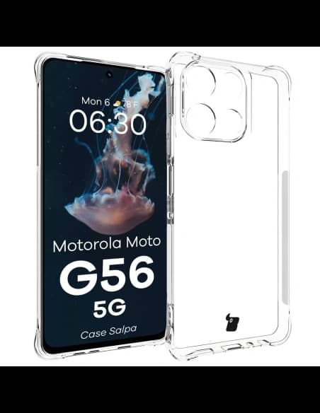 Carcasa Bizon Case Salpa Motorola Moto G56 5G transparentă