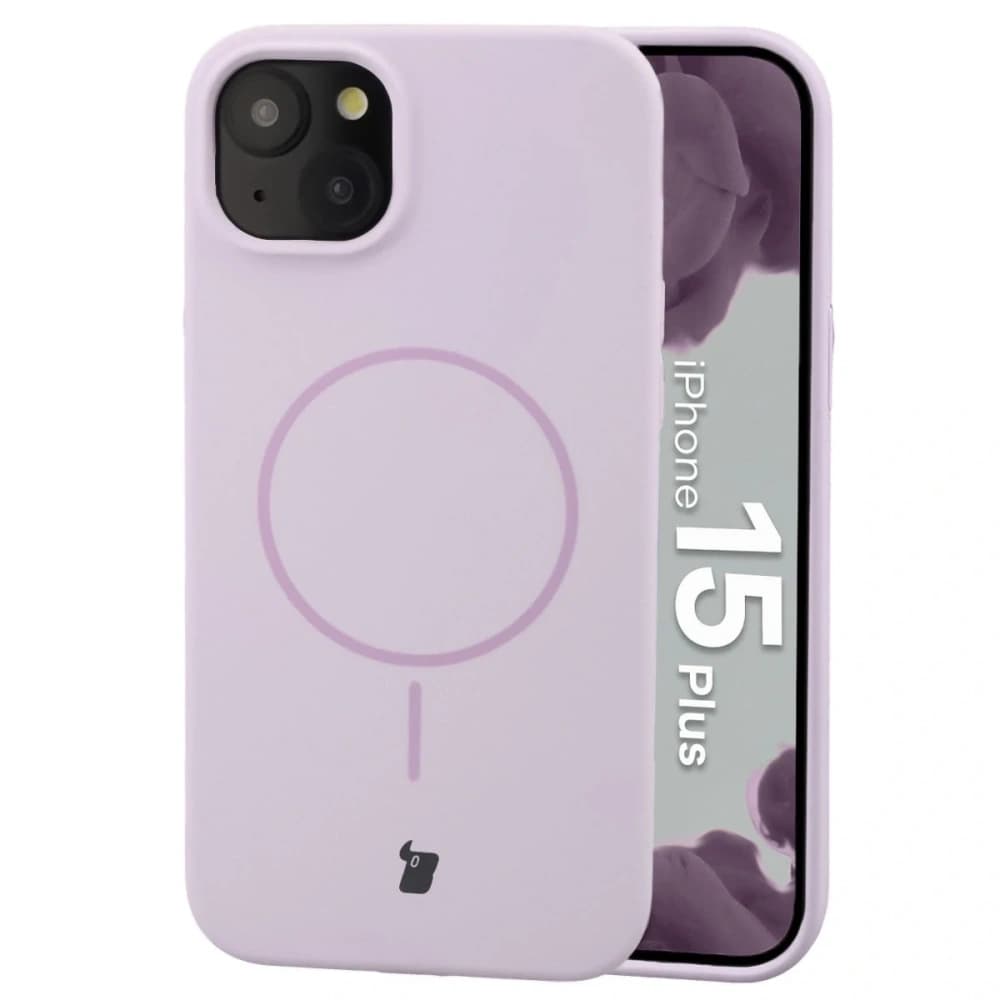 Bizon Soft Case Magnetic Apple iPhone 15 Plus světle fialový