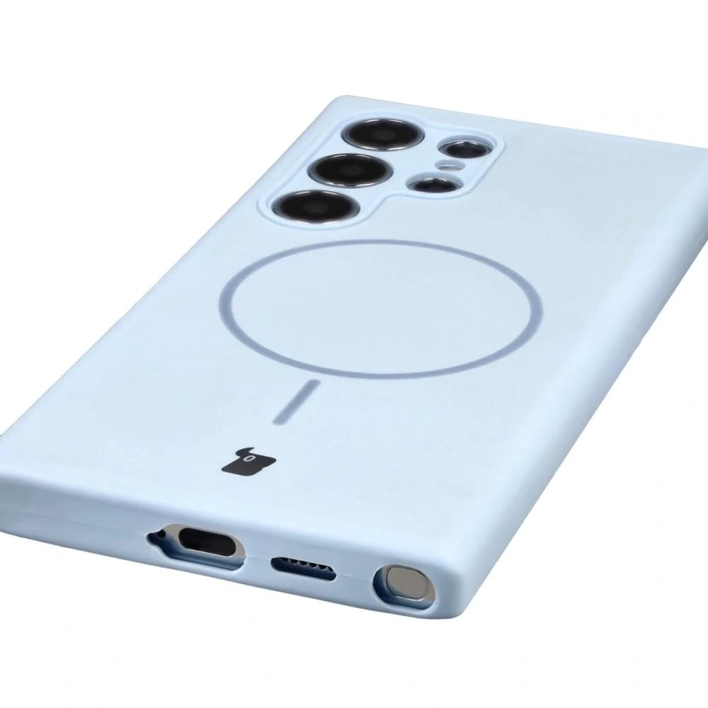 Bizon Soft Case Magnetisch Samsung Galaxy S24 Ultra Blau - 3