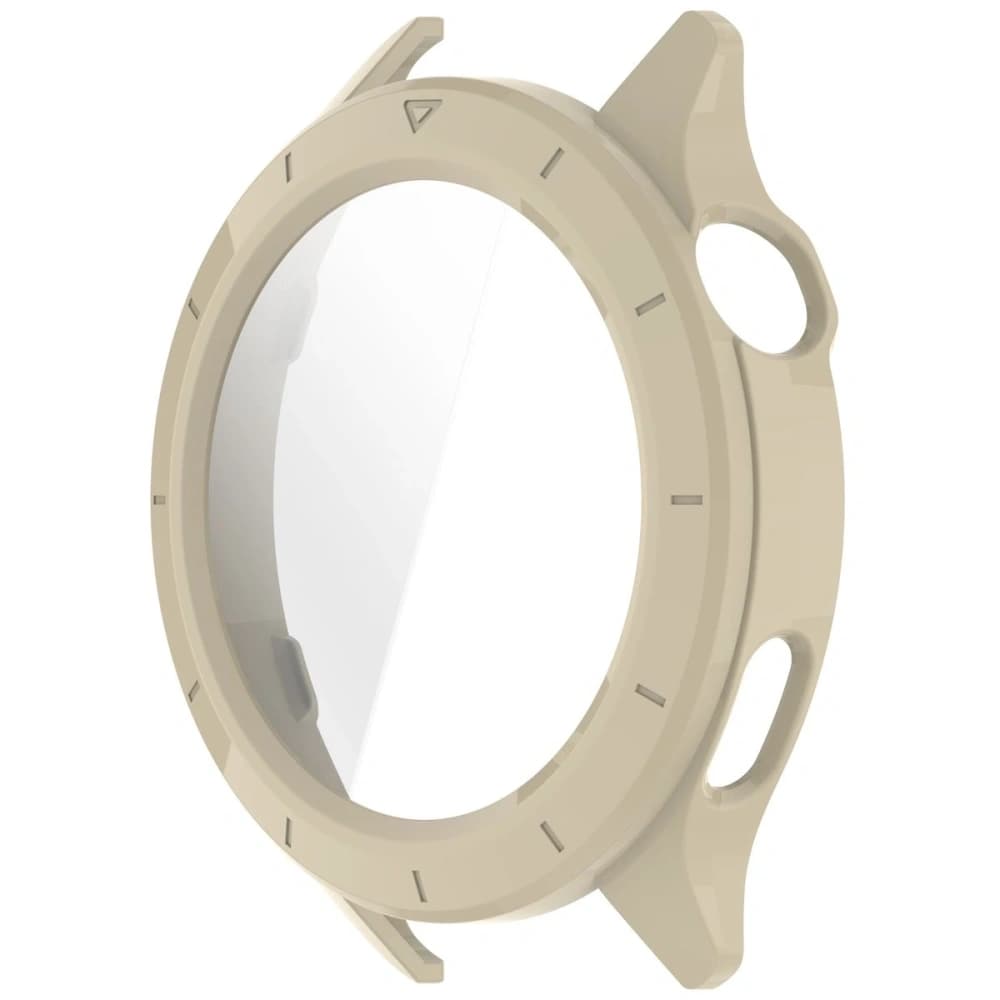 Bizon Case+Üveg Óra Xiaomi Watch S4 bézs - 3