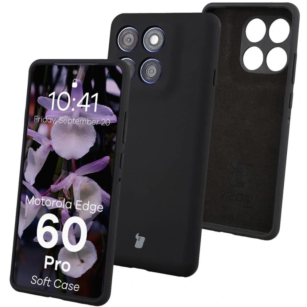 Bizon Soft Case Motorola Edge 60 Pro schwarz