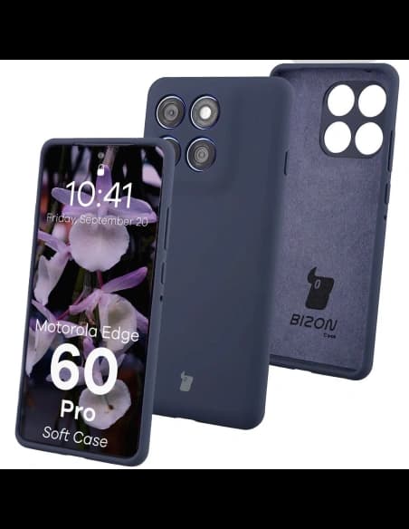 Bizon Soft Case Motorola Edge 60 Pro dunkelblau