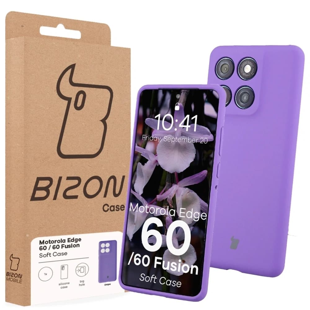 Husă moale Bizon pentru Motorola Edge 60 Fusion / 60 violet - 7