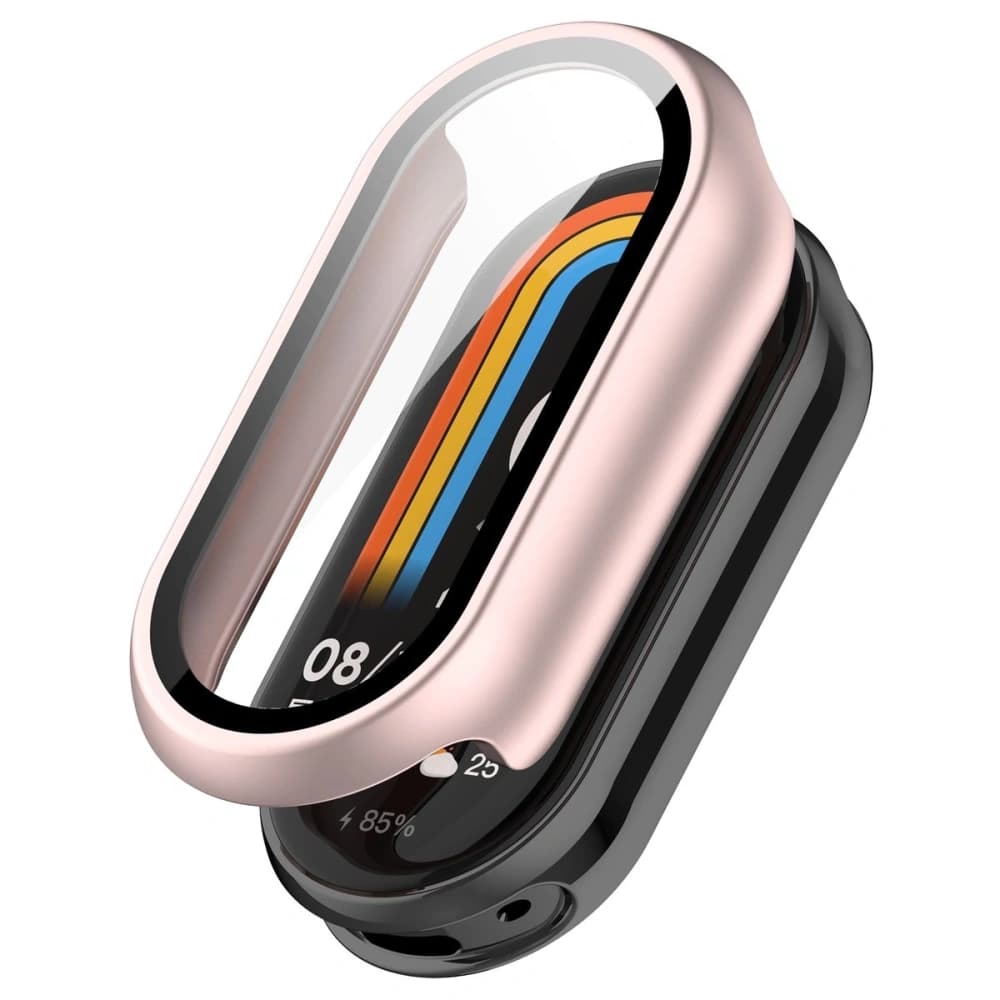 Bizon Case+Glass Watch Xiaomi Smart Band 10 light pink - 4