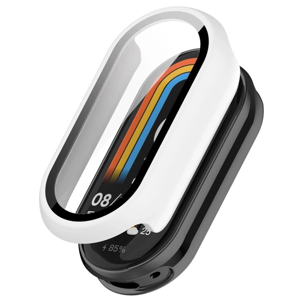 Bizon Case+Üveg Óra Xiaomi Okos Szíj 10 fehér - 4