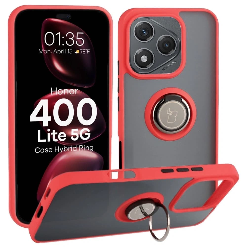 Bizon Eset Hibrid Gyűrű Honor 400 Lite füstös vörös kerettel