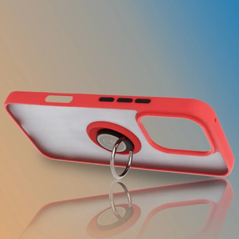 Bizon Eset Hibrid Gyűrű Honor 400 Lite füstös vörös kerettel - 6