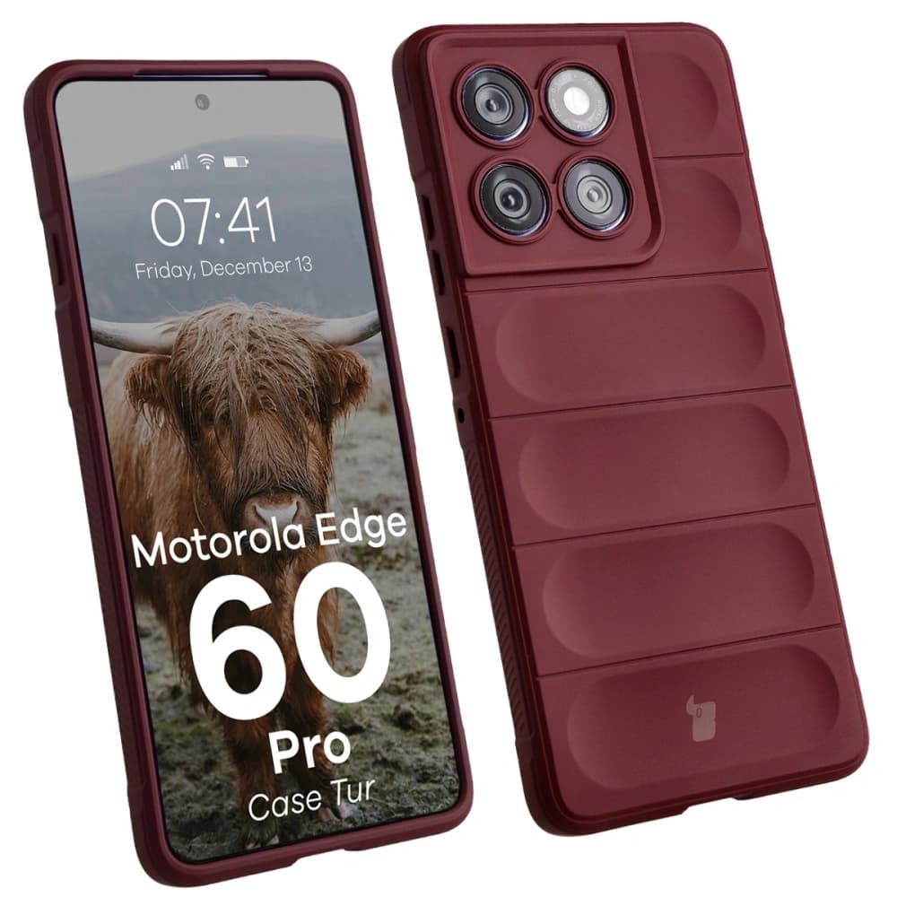 Bizon Case Tur Motorola Edge 60 Pro burgund