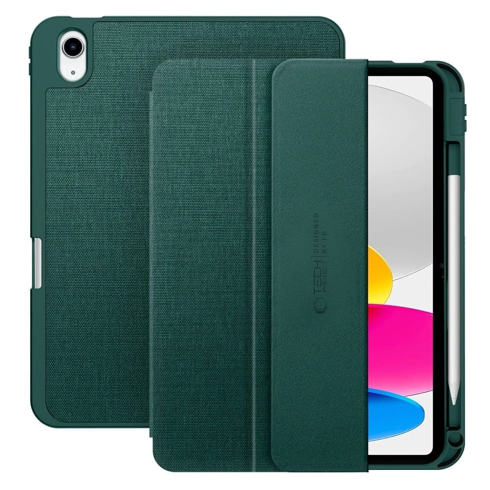 Tech-Protect SmartCase Pen Canvas Apple iPad 10,9" 2022 / 11" 2025 Moosgrün - 1
