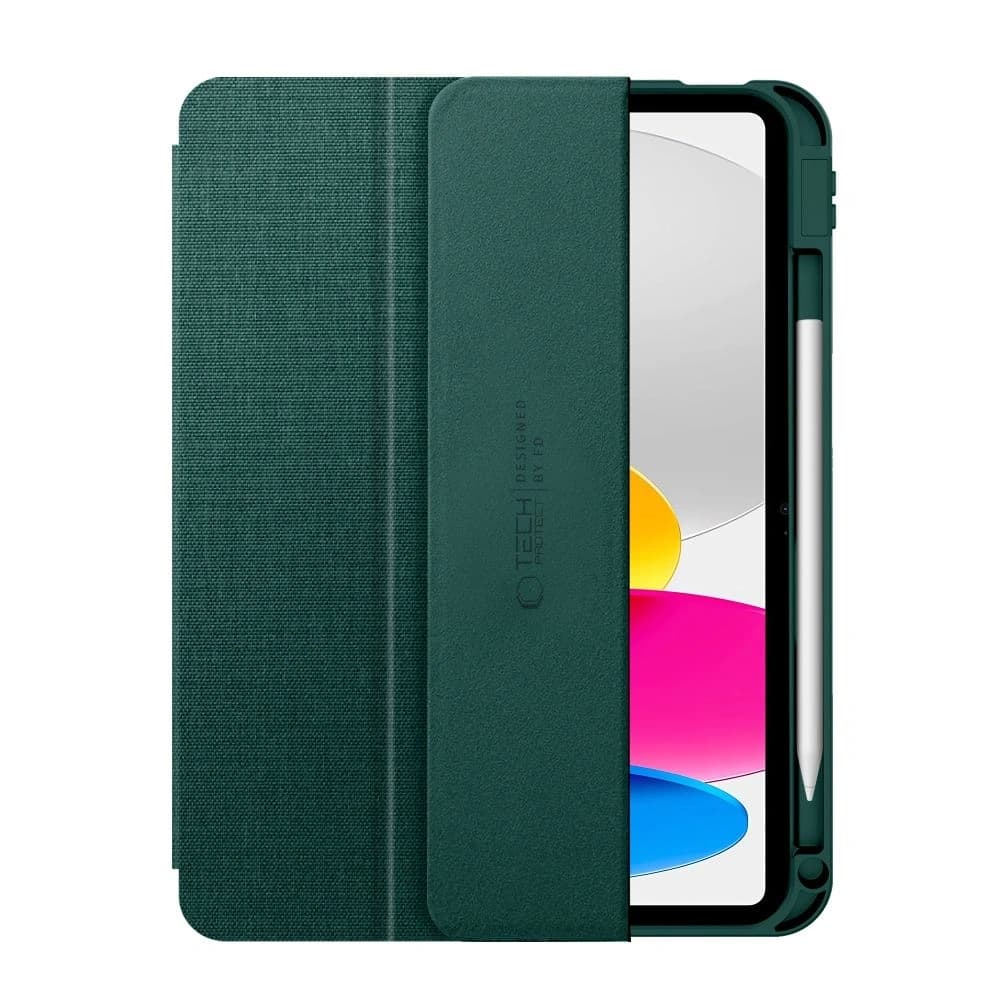 Tech-Protect SmartCase Pen Canvas Apple iPad 10,9" 2022 / 11" 2025 Moosgrün - 3
