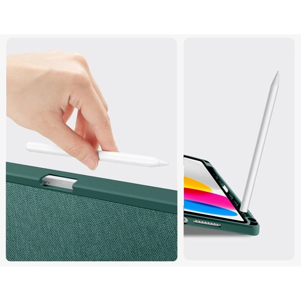 Tech-Protect SmartCase Pen Canvas Apple iPad 10,9" 2022 / 11" 2025 Moosgrün - 8