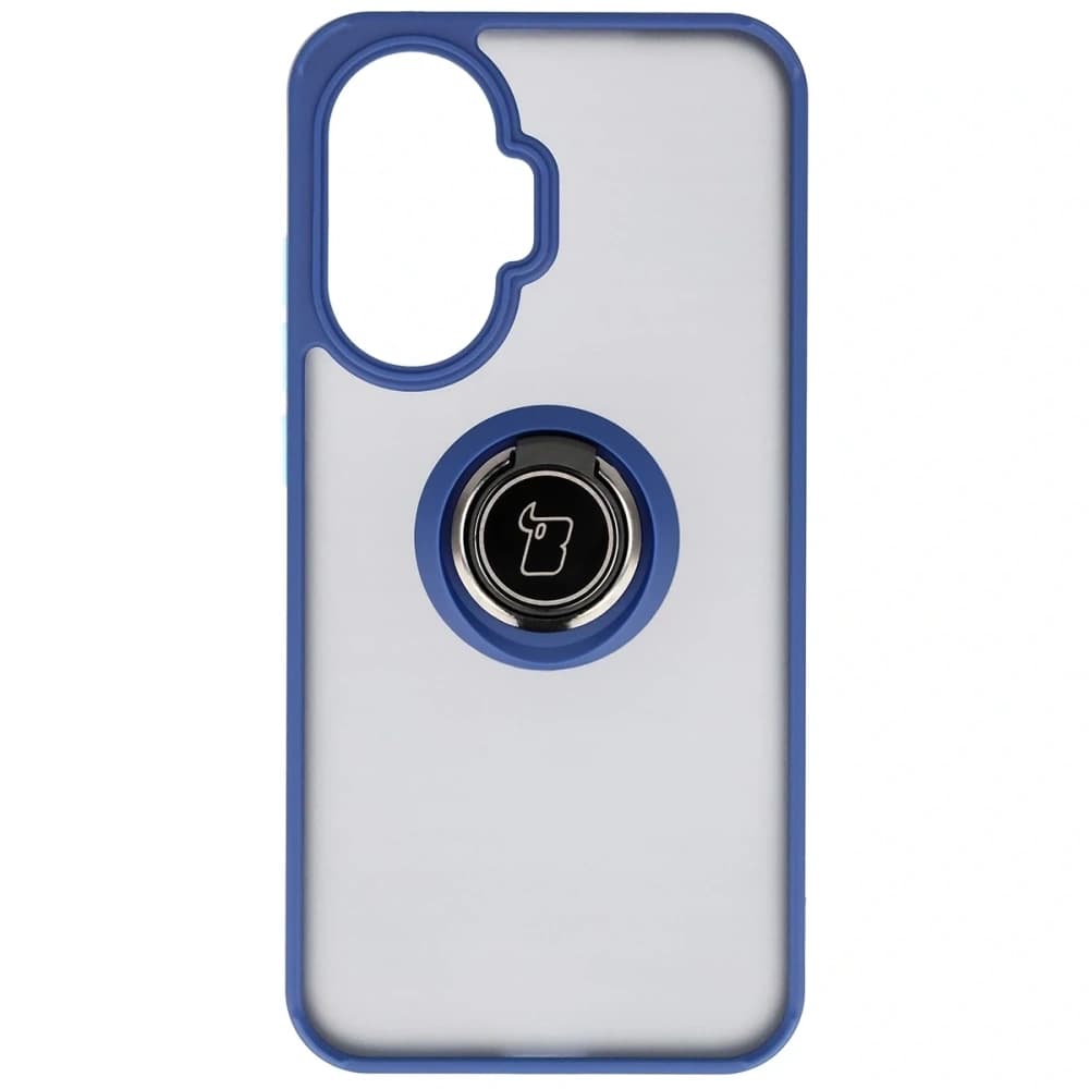 Bizon Case Hybrid Gyűrű Xiaomi POCO F7 füstszínű tengerészkékkel - 2