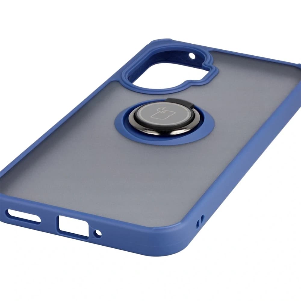 Bizon Case Hybrid Gyűrű Xiaomi POCO F7 füstszínű tengerészkékkel - 5