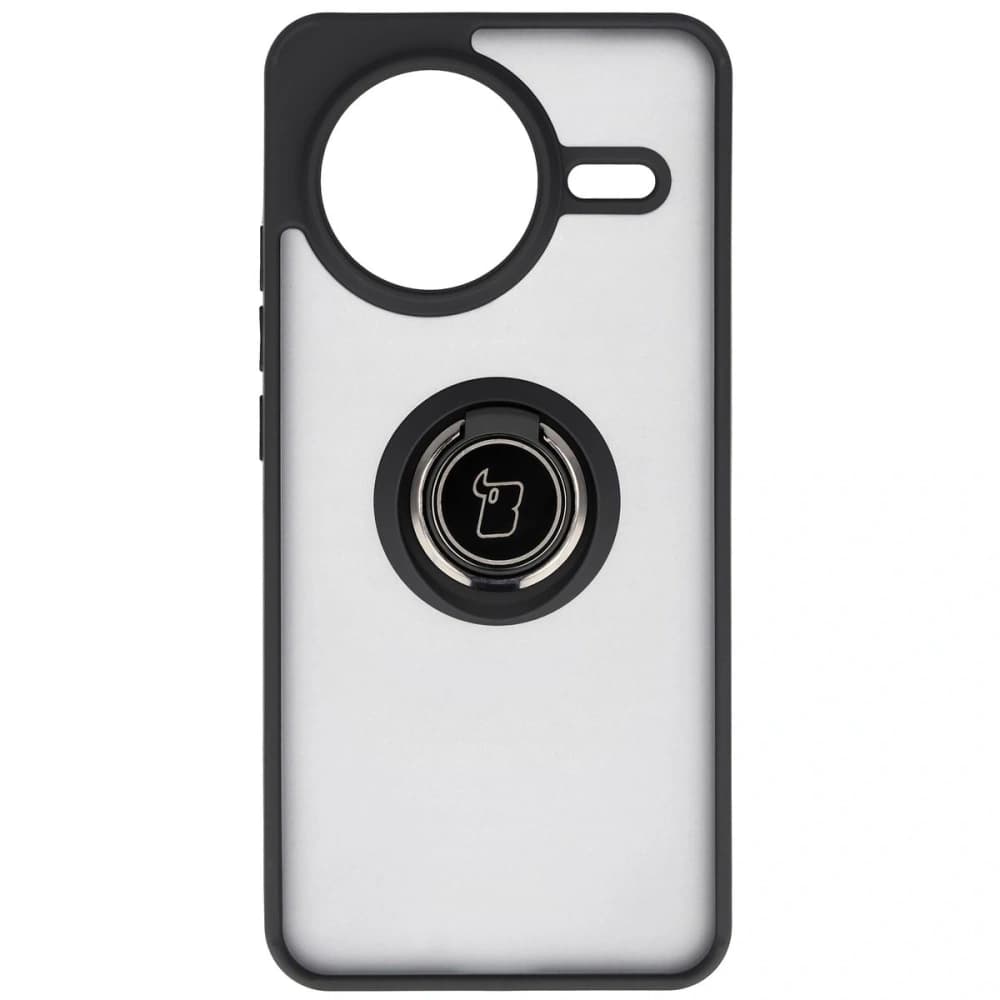 Bizon Case Hybrid Gyűrű Xiaomi POCO F7 Pro füstös fekete kerettel - 2
