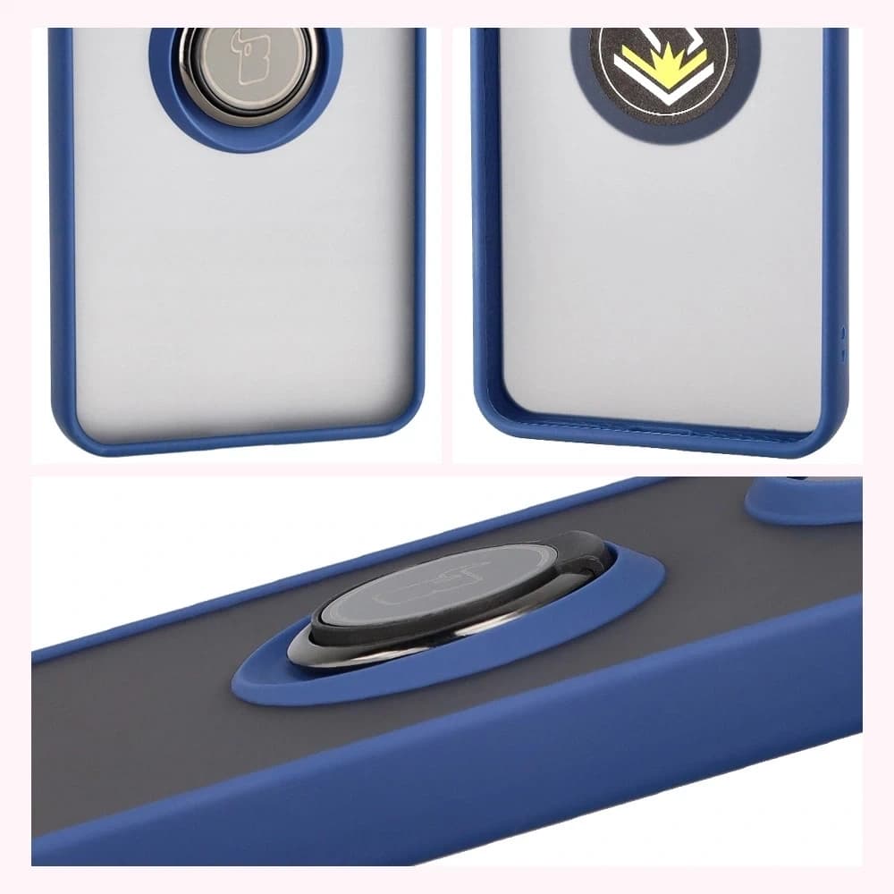 Bizon Case Hybrid Gyűrű Xiaomi POCO F7 Pro füstös tengerészkékkel - 4