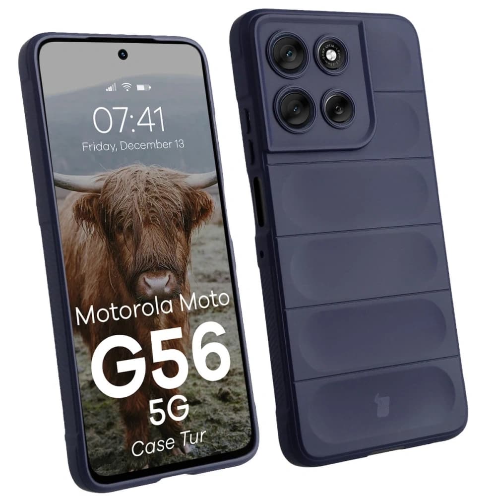 Carcasa Bizon pentru Motorola Moto G56 5G albastru marin - 1