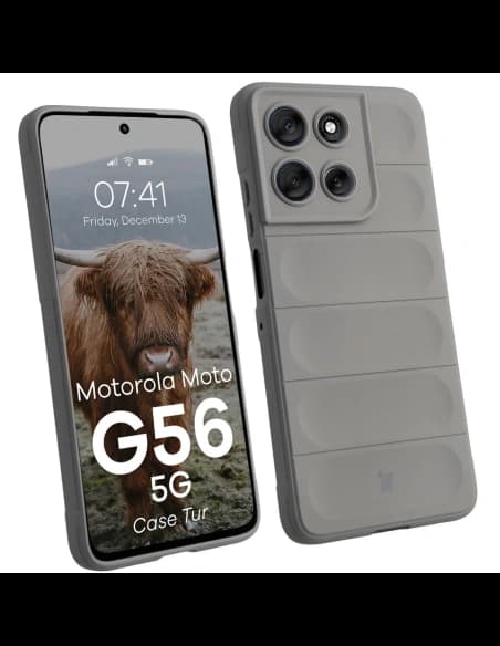 Carcasa Bizon pentru Motorola Moto G56 5G gri deschis