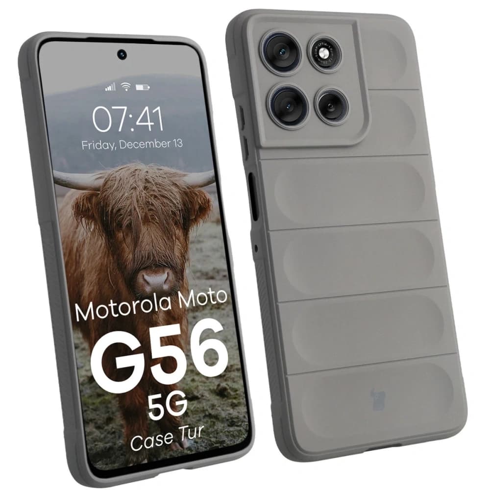 Carcasa Bizon pentru Motorola Moto G56 5G gri deschis - 1
