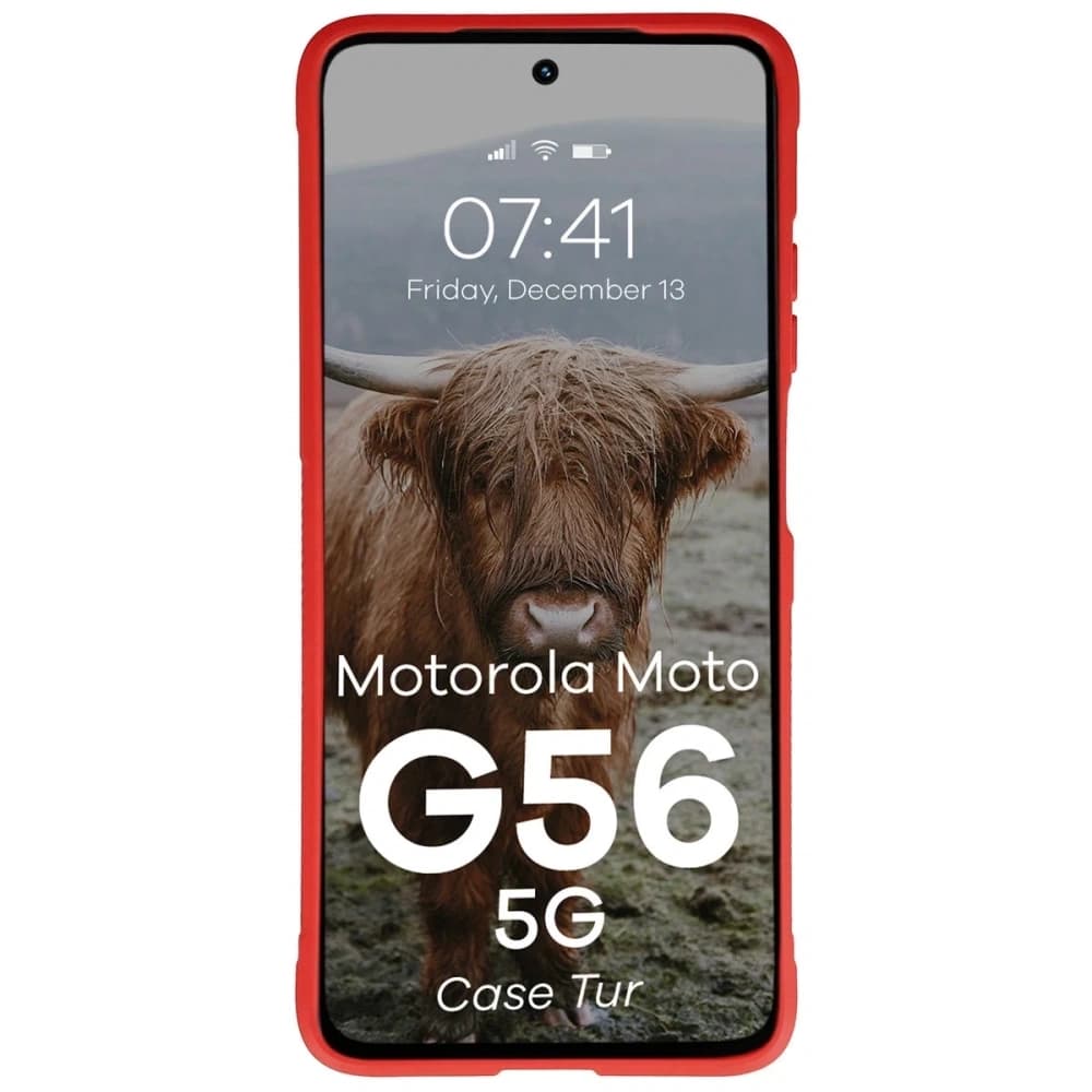 Carcasa Bizon Tur Motorola Moto G56 5G roșie - 5