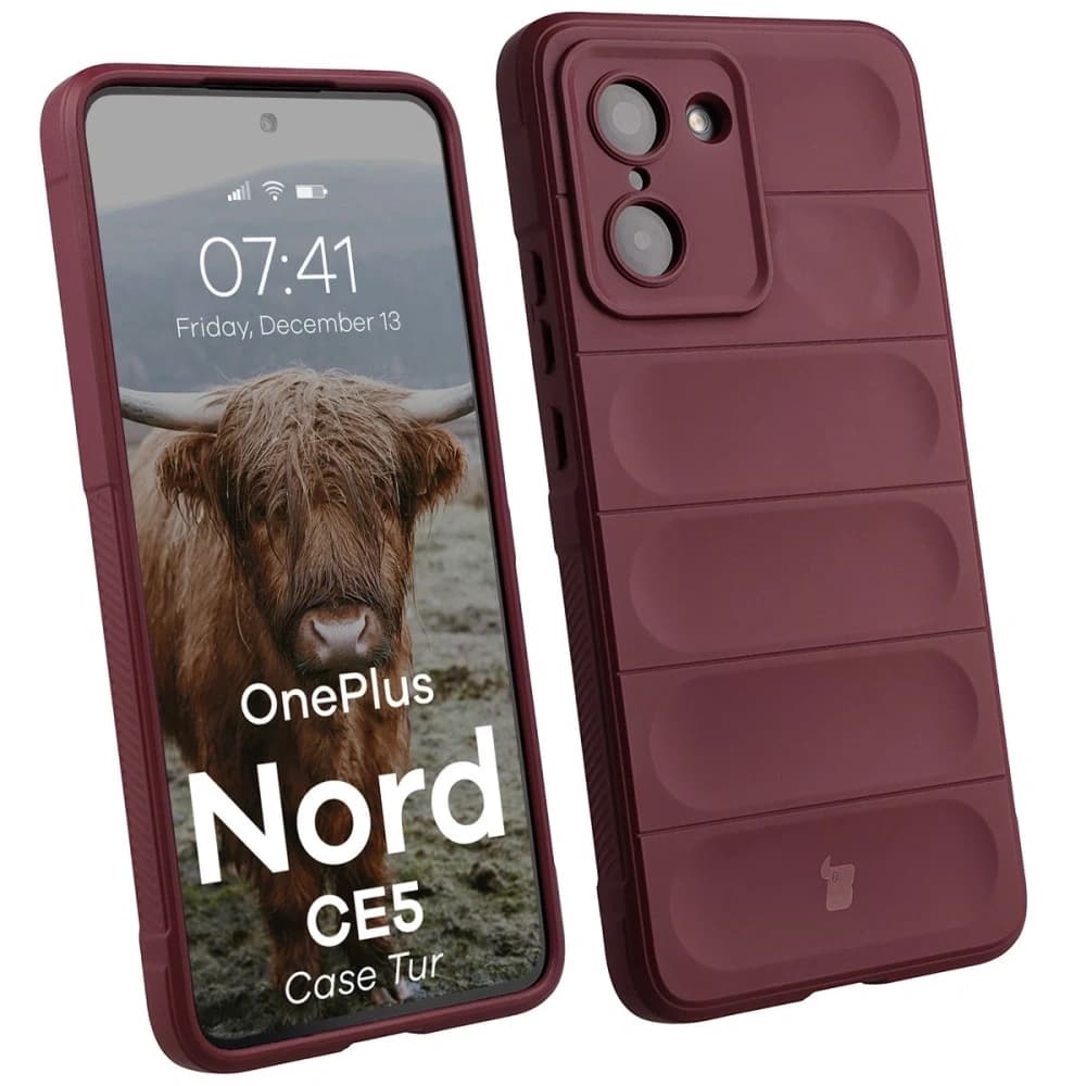 Bizon Case Tur OnePlus Nord CE5 5G bordó - 1