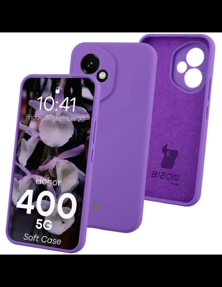 Bizon Soft Case Honor 400 fialový