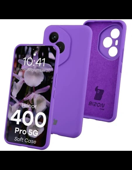 Bizon Soft Case Honor 400 Pro fialový