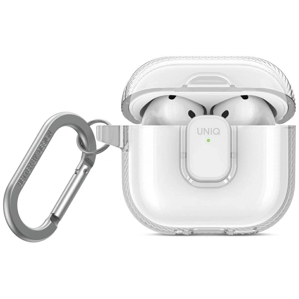 UNIQ Glase Pro Apple AirPods 4 záró tok átlátszó - 1