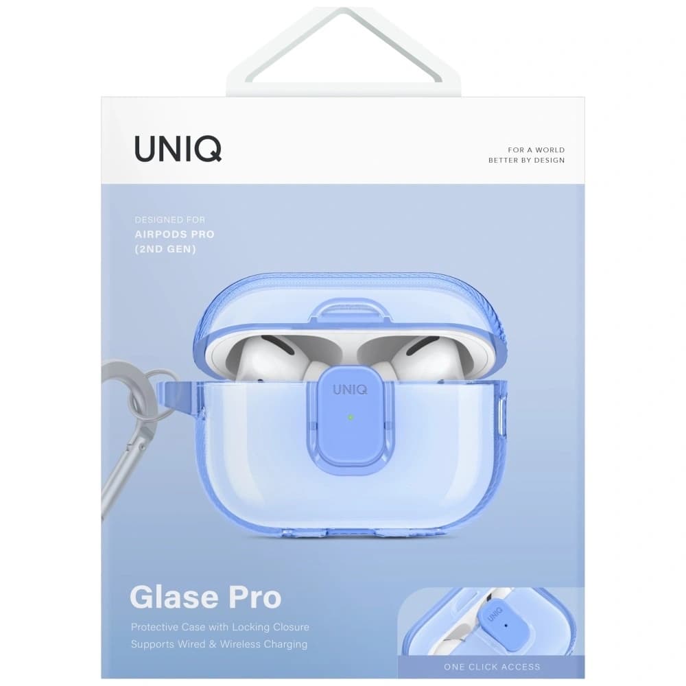UNIQ Glase Pro Apple AirPods Pro 2 Lock Case blue - 2