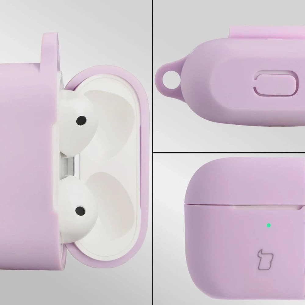 Bizon Case Headphone Silicone Apple AirPods 3 levandulové - 3