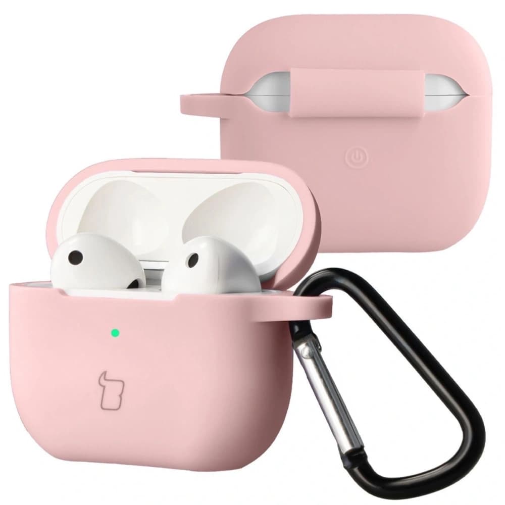 Bizon Case sluchátka silikonové Apple AirPods 3 světle růžové - 1