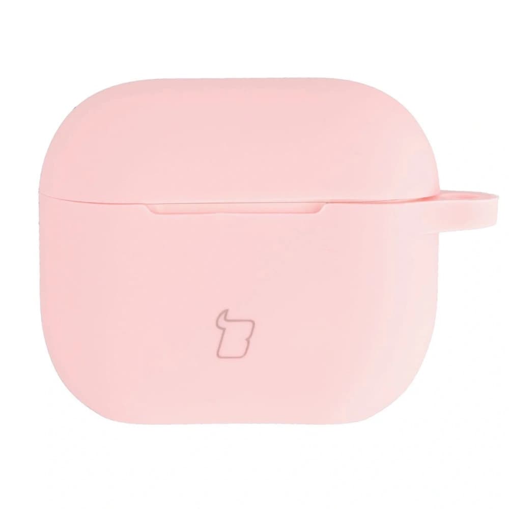 Bizon Case sluchátka silikonové Apple AirPods 3 světle růžové - 3