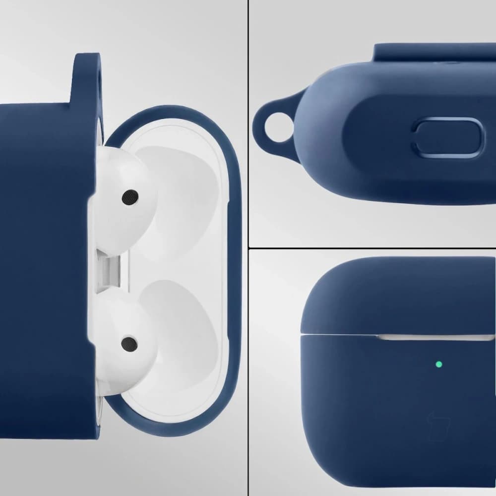 Bizon Case sluchátka silikon Apple AirPods 3 námořnická modrá - 3