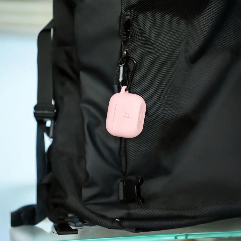 Bizon Case sluchátka silikonové Apple AirPods 3 světle růžové - 5