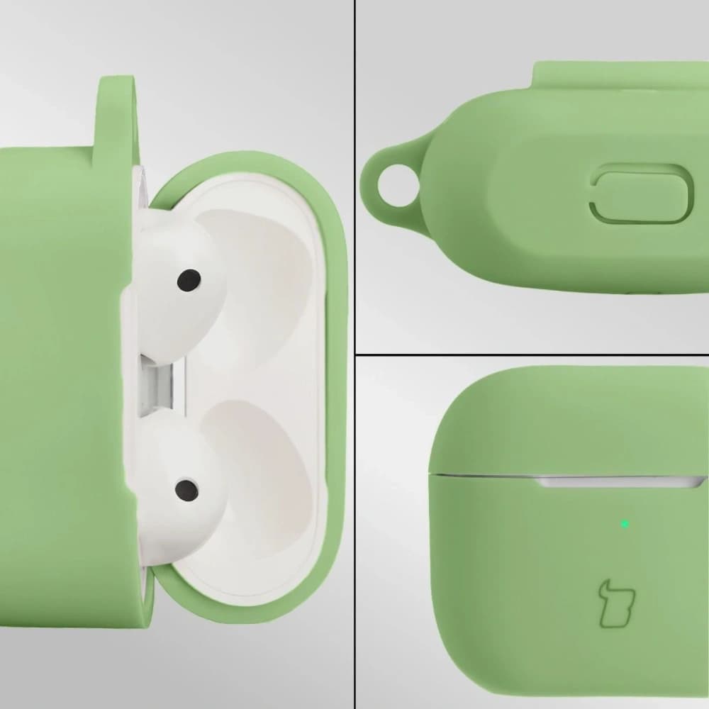 Bizon Case sluchátka silikon Apple AirPods 3 světle zelená - 3