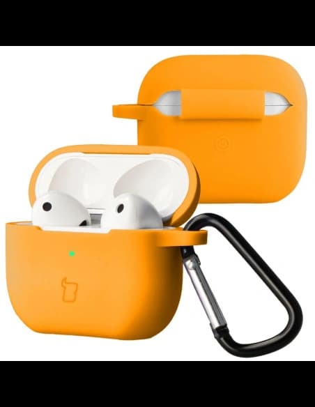 Bizon Case sluchátka silikonová Apple AirPods 3 mrkev
