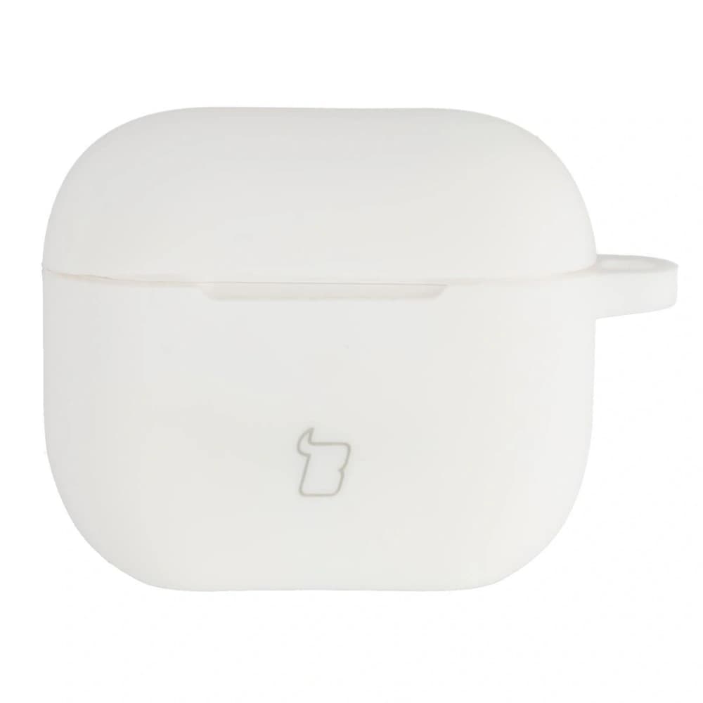 Bizon Case sluchátka silikon Apple AirPods 3 bílé - 2
