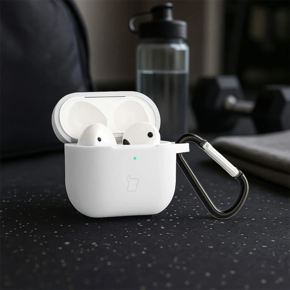 Bizon Case sluchátka silikon Apple AirPods 3 bílé - 4