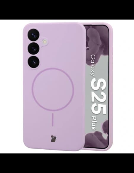 Bizon Soft Case Magnetic Samsung Galaxy S25+ Plus világos lila